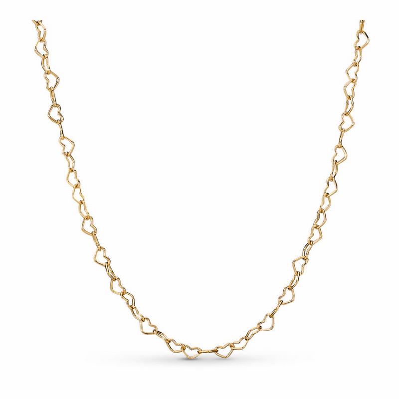 Pandora Shine™ Joined Hearts Necklace Gold Egypt ZT1786503